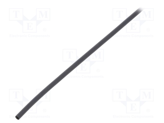 Heat shrink sleeve; flexible; 2: 1; 1.6mm; L: 1.2m; black; 5pcs.