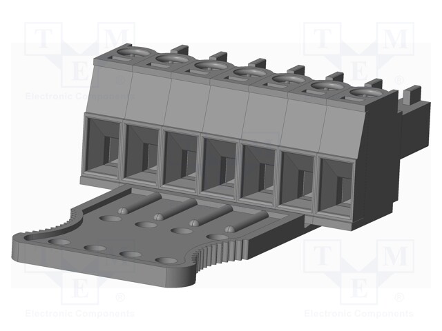 Connector: pluggable terminal block; plug; female; straight; grey