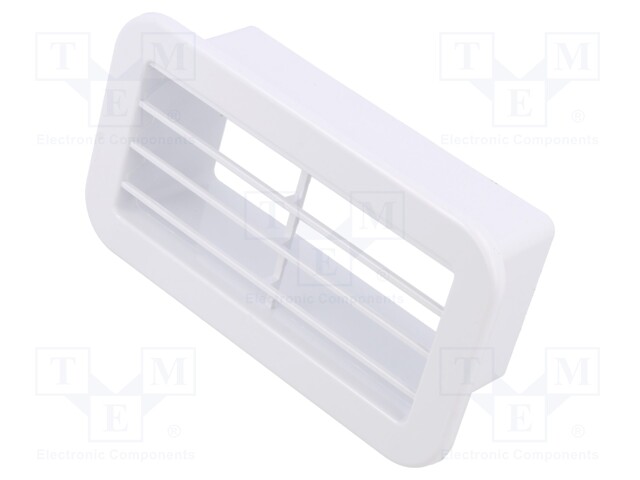 Guard; ABS; 110x55mm; snap fastener; white; Body dim: 127x71x39mm