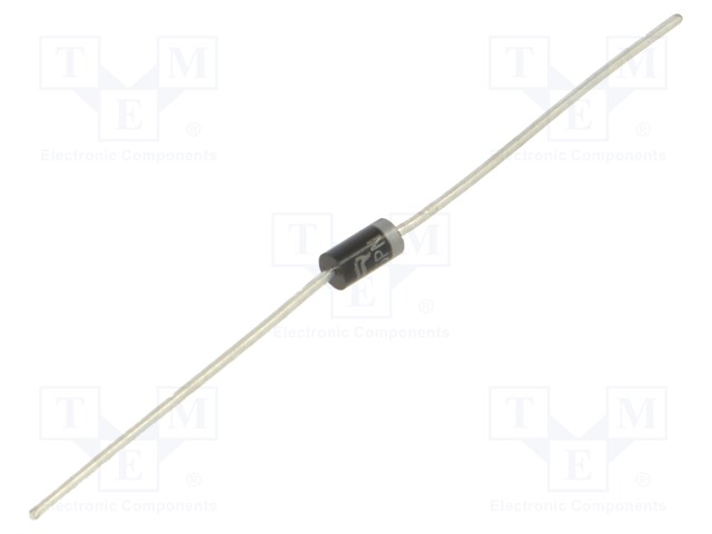 Diode: rectifying; THT; 400V; 1A; Ammo Pack; Ifsm: 27A; DO41; Ir: 50uA