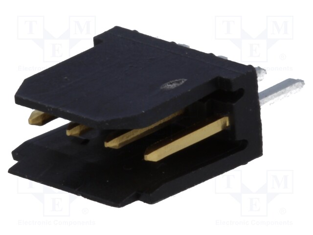 Socket; wire-board; male; PIN: 4; 2.54mm; THT; DUBOX; 3A; gold-plated