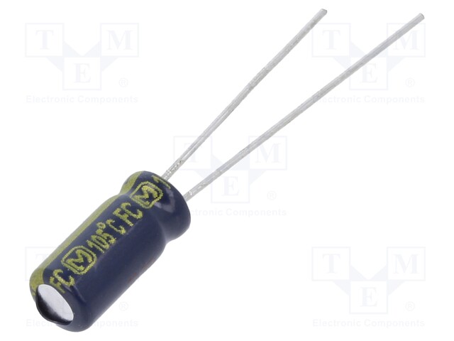 Electrolytic Capacitor, 15 µF, 50 V, EEUFC Series, ± 20%, Radial Leaded, 1000 hours @ 105°C