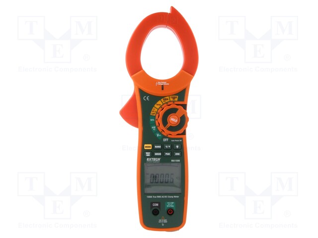AC/DC digital clamp meter; Øcable: 50mm; I DC: 400/1500A
