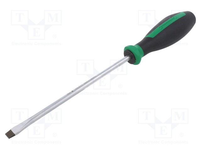 Screwdriver; slot; 8,0x1,6mm; Series: DRALL+; Blade length: 175mm