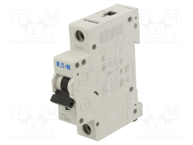 Circuit breaker; 230/400VAC; Inom: 10A; Poles: 1; DIN; Charact: D