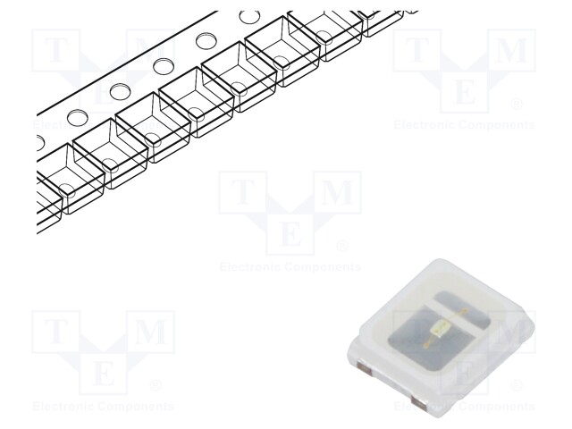 LED; SMD; 2835,PLCC2; green; 16÷24lm; 2.8x3.5x0.8mm; 120°; 2.9÷3.5V