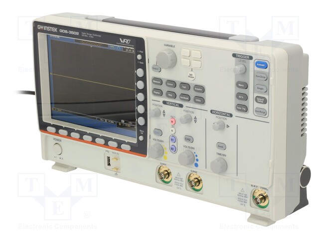 Oscilloscope: digital; Band: ≤500MHz; Channels: 2; 25kpts/ch