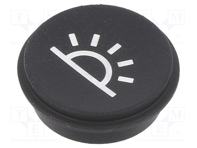 Button; Ø21mm; Pushbutton: round; black; 09