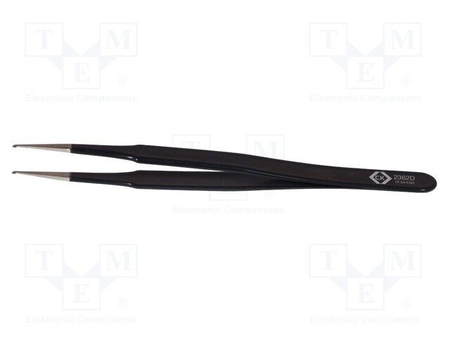 Tweezers; Blade tip shape: trapezoidal; Tweezers len: 120mm; ESD