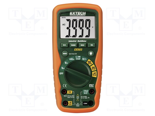 Digital multimeter; LCD (4000); VDC: 0,1m÷1000V; VAC: 0,1m÷1000V