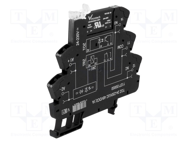 Relay: interface; SPDT; Ucntrl: 24÷230VDC; Ucntrl: 24÷230VAC; 100mA