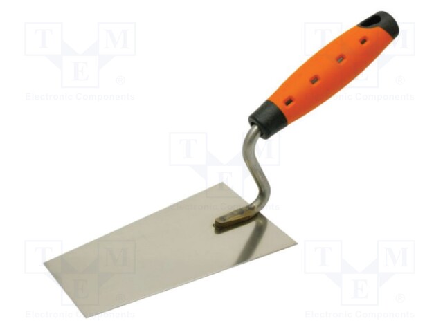 Trowel; trapezoidal; 140mm; stainless steel; Handle material: 2K