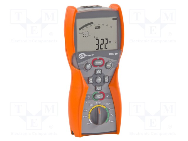 Meter: insulation resistance; LCD,with a backlit; IP67