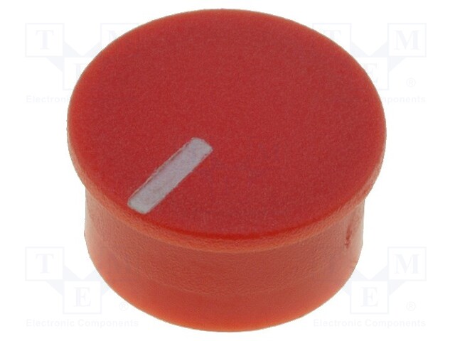 Cap; thermoplastic; push-in; Pointer: white; red