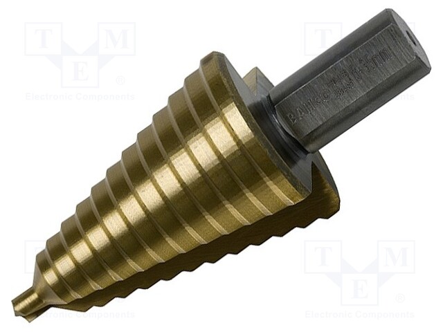 Drill bit; for thin tinware; Ø: 5÷35mm; 1/2" (12,7mm); Steps: 13