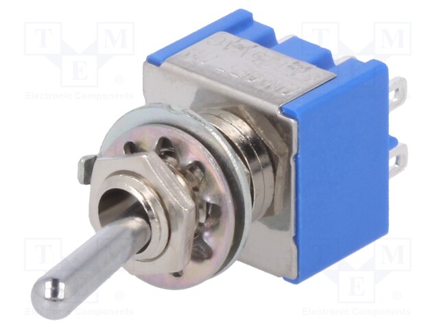 Switch: toggle; Pos: 3; DP3T; ON-OFF-ON; 6A/125VAC; -10÷55°C; 1kV