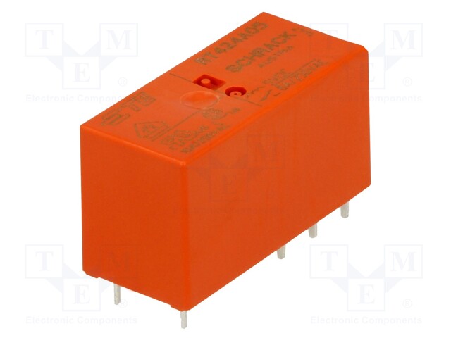 Relay: electromagnetic; DPDT; Ucoil: 5VDC; 8A/250VAC; 8A/30VDC; 8A