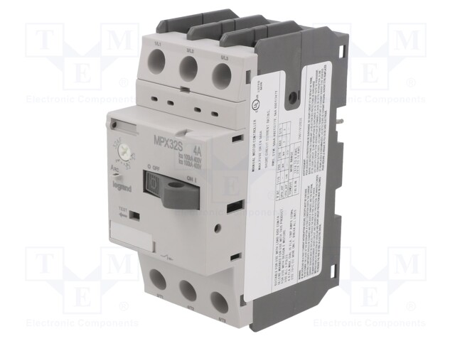 Motor breaker; 1.1/1.5kW; 230÷690VAC; DIN; IP20; -20÷60°C