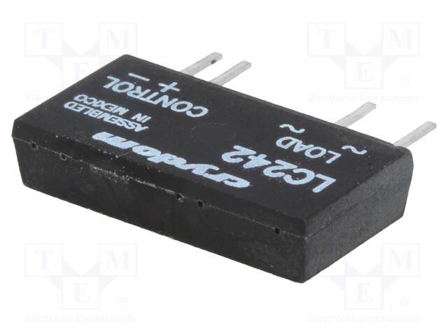 Relay: solid state; Ucntrl: 4÷10VDC; 2A; 12÷280VAC; THT; -30÷80°C