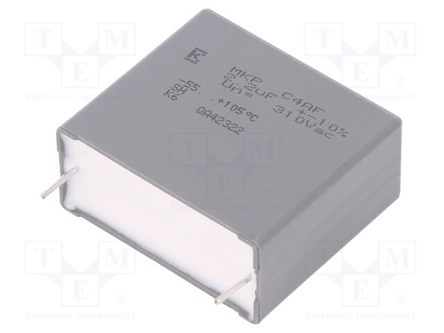 Capacitor: polypropylene; 2.2uF; ESR: 7mΩ; C4AF; THT; ±10%; 310VDC