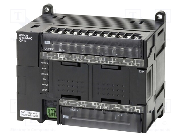 Module: PLC programmable controller; 24VDC; OUT: 12; IN: 18