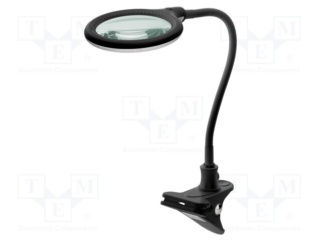 Desktop magnifier with backlight; 3dpt; Ø100mm; 6W; Plug: EU