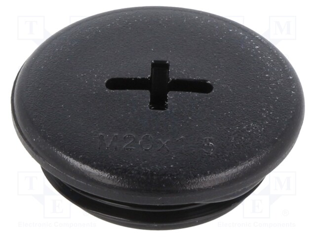 Stopper; M20; Mat: polyamide; black; Pcs: 10