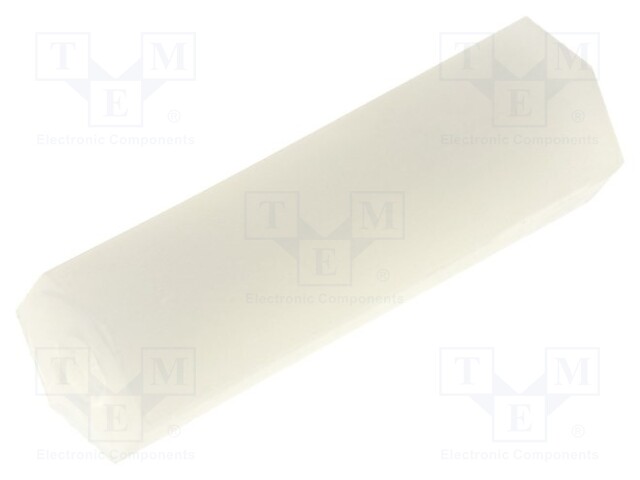 Screwed spacer sleeve; hexagonal; polyamide; M2; L: 15mm