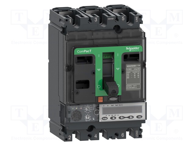 Power breaker; Inom: 40A; IP40; -25÷70°C; Short circuit cap: 200kA