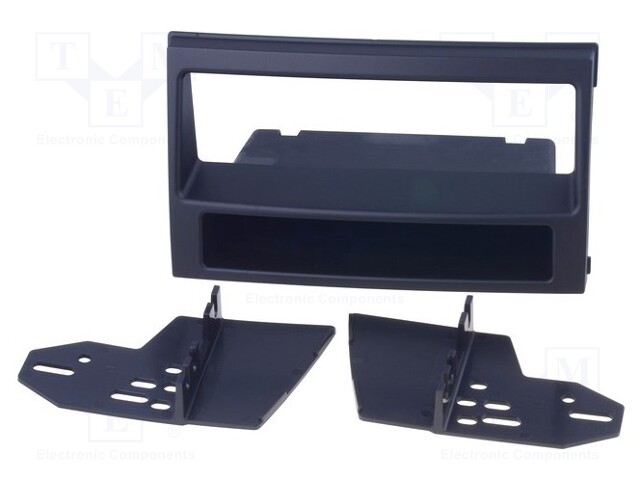 Radio mounting frame; Kia; 1 DIN; matt black