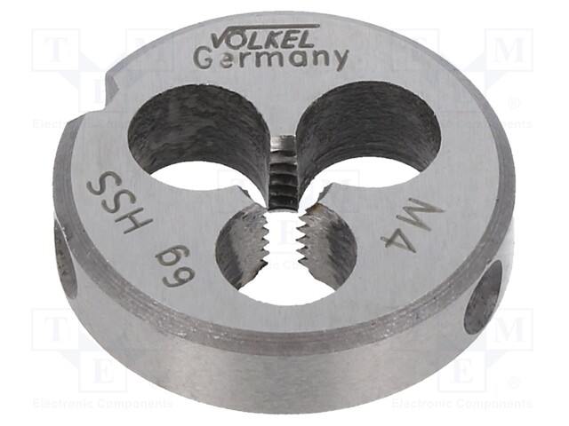 Threading die; HSS; M4; 0.7; Ø: 20mm; Thk: 5mm; Conform to: DIN 223