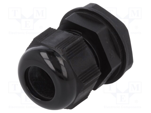 Cable gland; PG16; IP66,IP68; Mat: polyamide; black; Pcs: 10