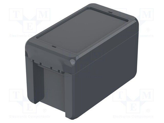 Enclosure: multipurpose; X: 80mm; Y: 151mm; Z: 90mm; BOCUBE; graphite