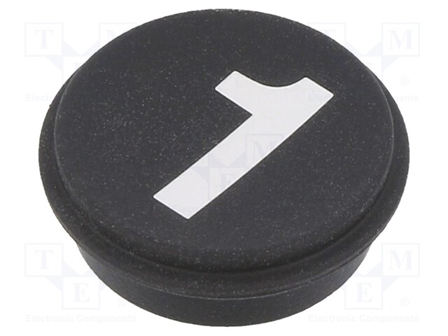 Button; Ø21mm; Pushbutton: round; black; 09