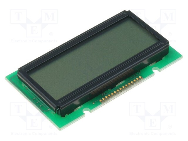 Display: LCD; alphanumeric; FSTN Positive; 12x2; yellow; LED