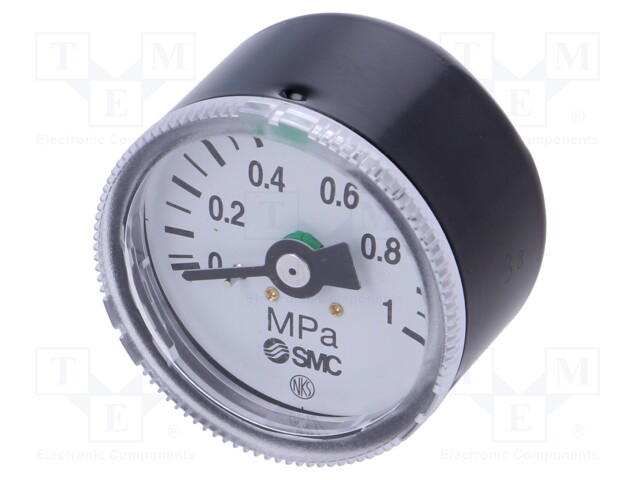 Manometer; 0÷10bar; Mat: steel; Thread: R 1/8"; outside; 42.5mm