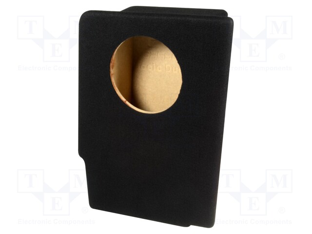 Car loudspeaker enclosure; MDF; black; textil; 10l; 200mm; 182mm