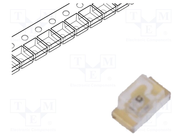 LED; SMD; 0603; yellow green; 11÷16mcd; 1.6x0.8x0.8mm; 100°; 20mA