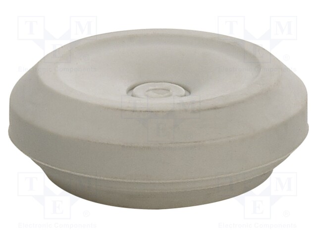 Grommet; elastomer thermoplastic TPE; grey; -25÷35°C; 8÷17mm