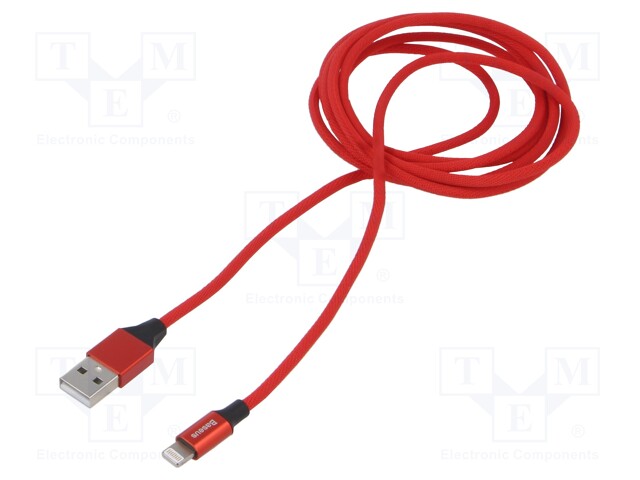 Cable; High Speed,USB 2.0; Apple Lightning plug,USB A plug