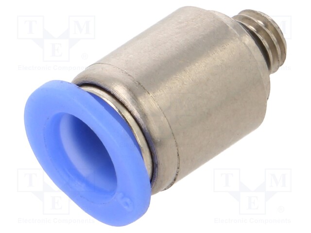 Push-in fitting; straight; M5; -0.95÷10bar; 6mm