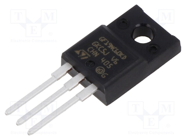 IGBT Single Transistor, 16 A, 2 V, 32 W, 600 V, TO-220FP, 3 Pins