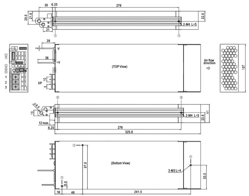 Power supply: switching; for building in,modular; 3200W; 24VDC