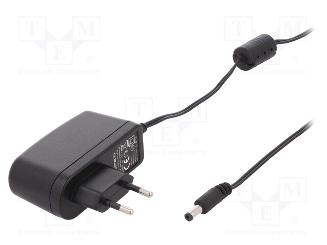 Power supply: switched-mode; 15VDC; 1A; Out: 5,5/2,5; 15W; Plug: EU