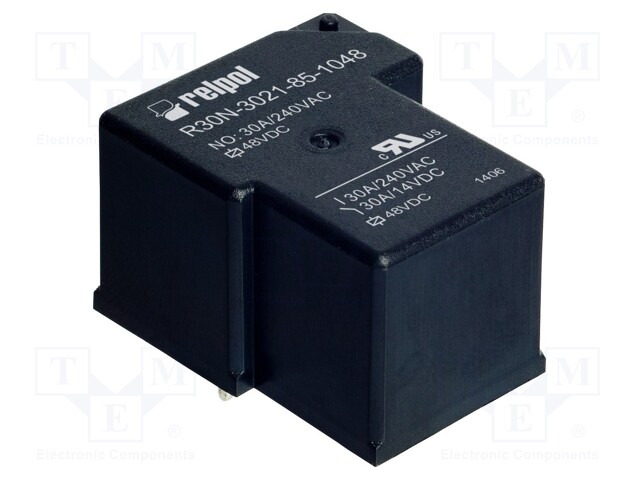 Relay: electromagnetic; SPST-NO; Ucoil: 48VDC; 30A; Series: R30N