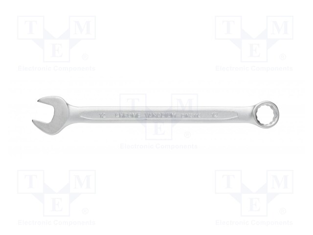 Wrench; combination spanner; 12mm; Chrom-vanadium steel