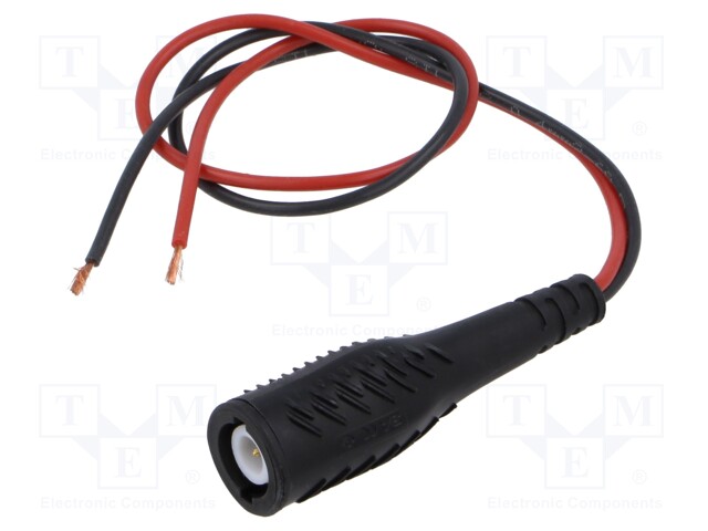 Test lead; 250mm; black-red; 3A; 60VDC; 30VAC; Mat: brass