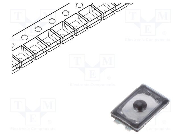 Microswitch TACT; SPST-NO; Pos: 2; 0.02A/15VDC; SMT; none; 3x2mm