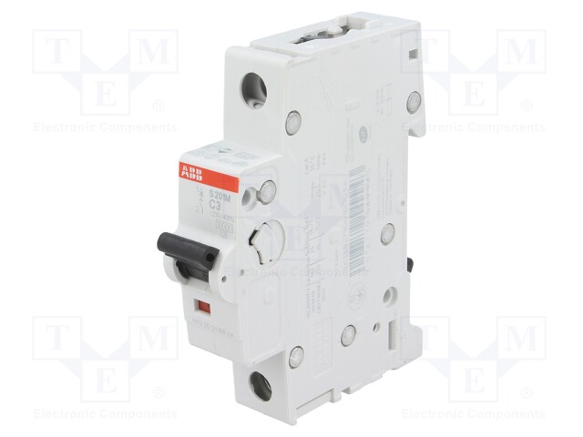 Circuit breaker; 230VAC; Inom: 3A; Poles: 1; DIN; Charact: C; 10kA