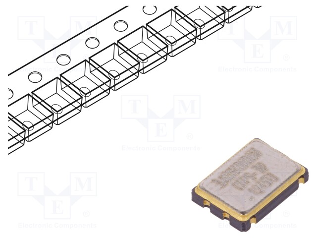 Generator: quartz; 3.6864MHz; SMD; 2.5V; ±50ppm; -40÷85°C